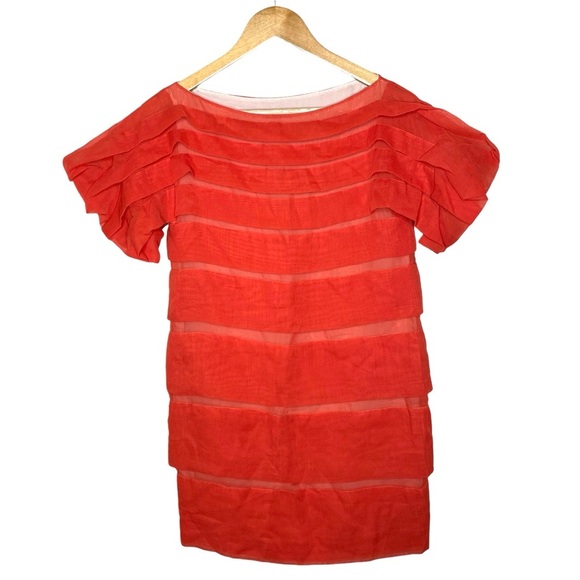 3.1 Phillip Lim Dresses & Skirts - 3.1 Phillip Lim Coral Orange Layer Tiered Dress